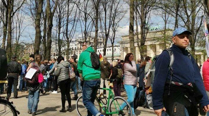 Brandenburger Tor Berlin Demo Bericht 21 April 2021