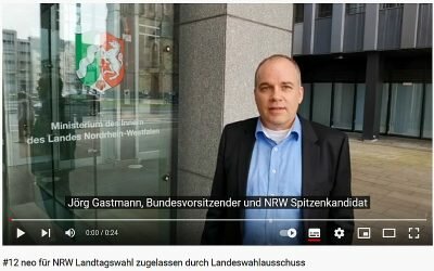 neo zur Landtagswahl NRW zugelassen