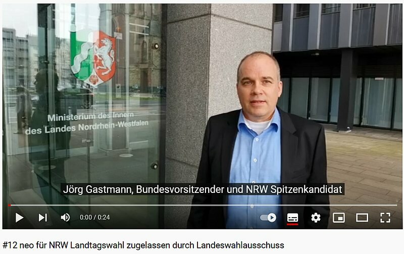 neo Wahlzulassung Landtagswahl NRW 2022